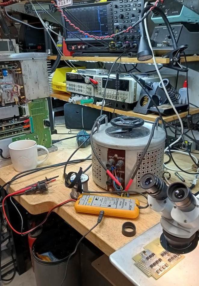 Testing with a variac as input.